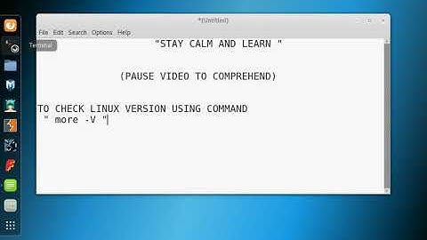 linux command to check linux version