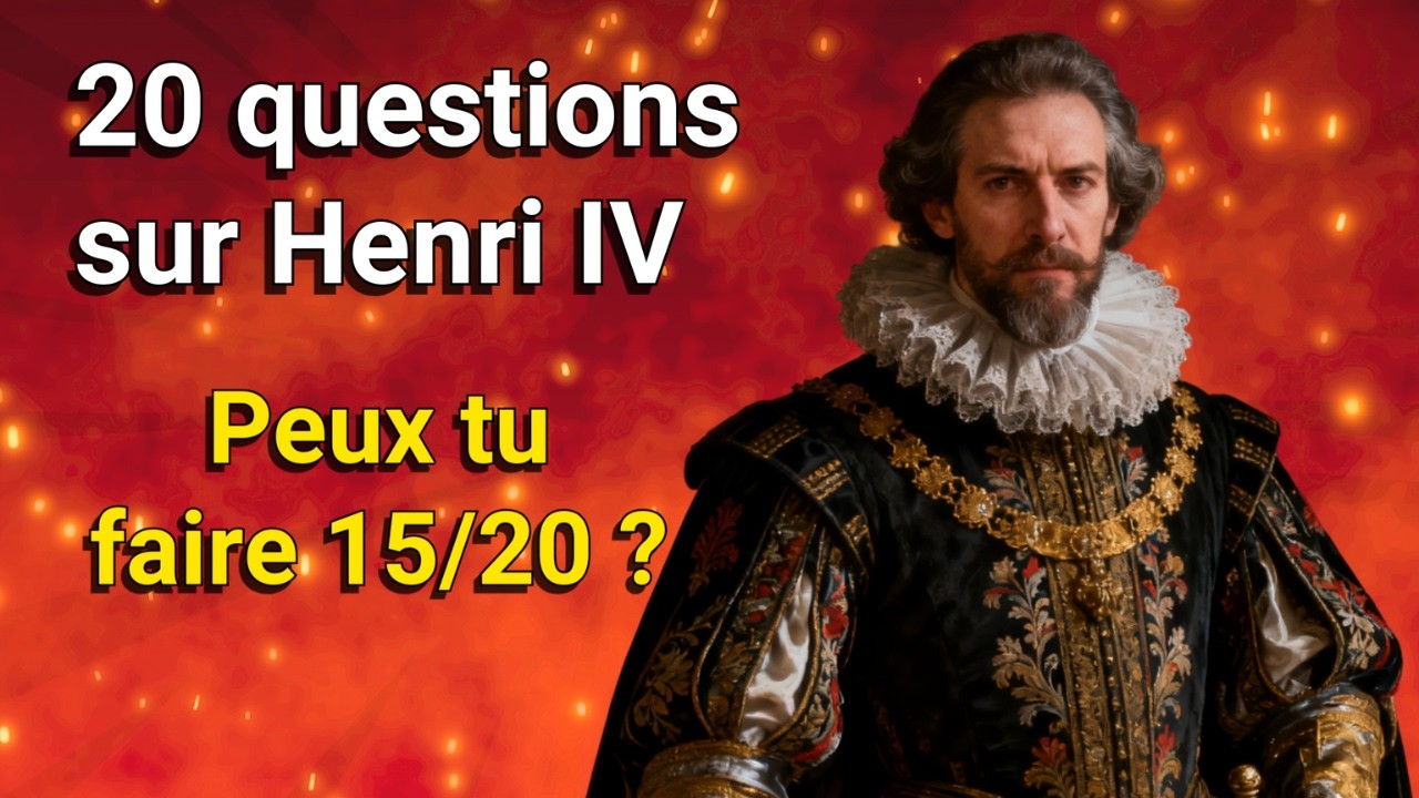 Seuls les passionnés d’histoire réussissent ce quiz sur Henri IV 👑