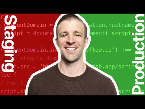 Separate Staging and Production Code in Webflow