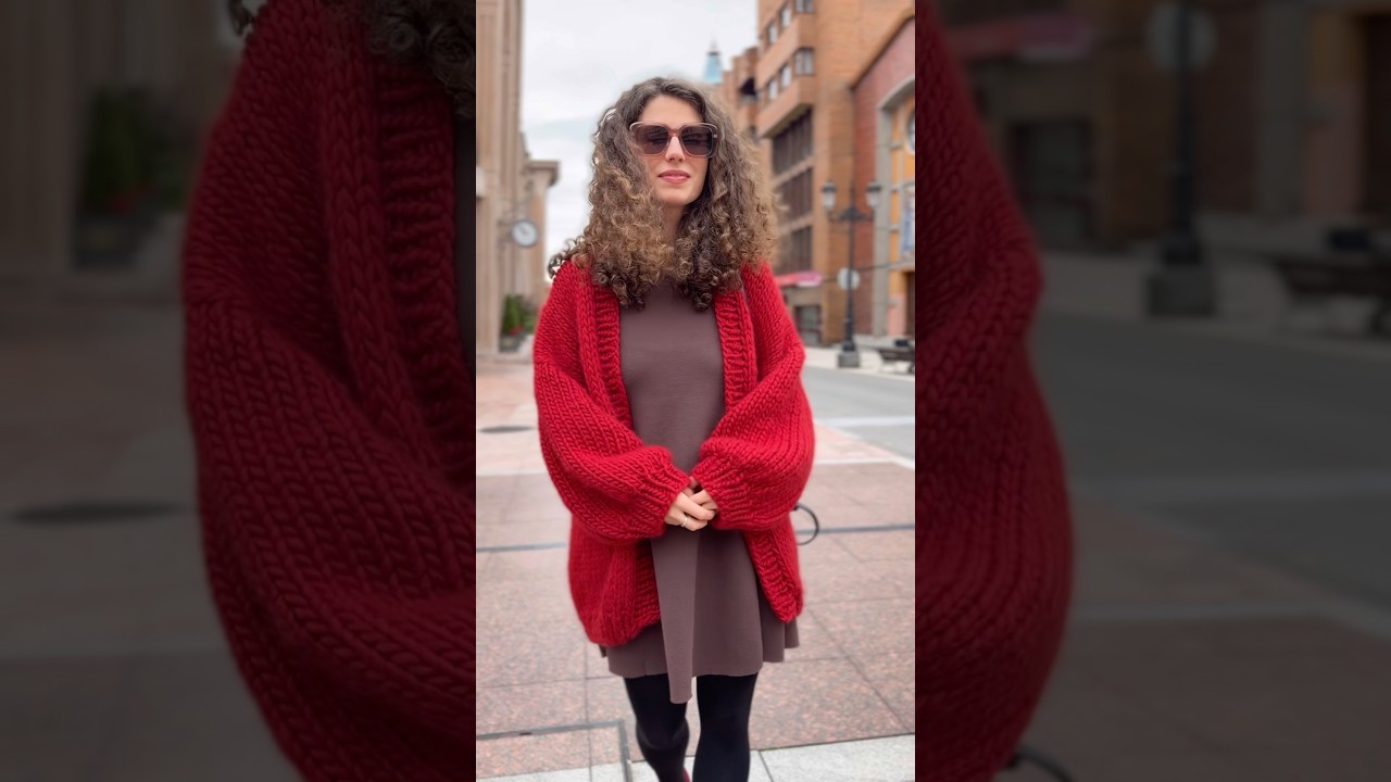 【GRANCY】DestructionDesign BigCardigan Oversized Cardigan in chunky FACES yarn ✨ - YouTube