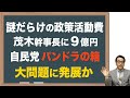 【政治資金】政策活動費の使途不明はパーティー裏金の十数倍