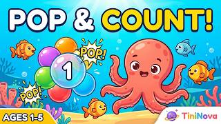 Pop Bubbles & Count Fish! 🐠 Learning Games for Kids 1–5 | TiniNova screenshot 5