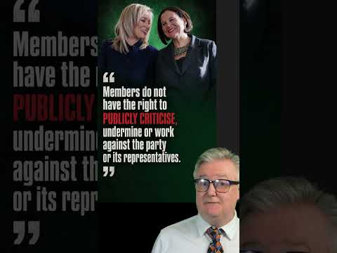 Video Sinn Féin BANS Members From Criticising Party!!