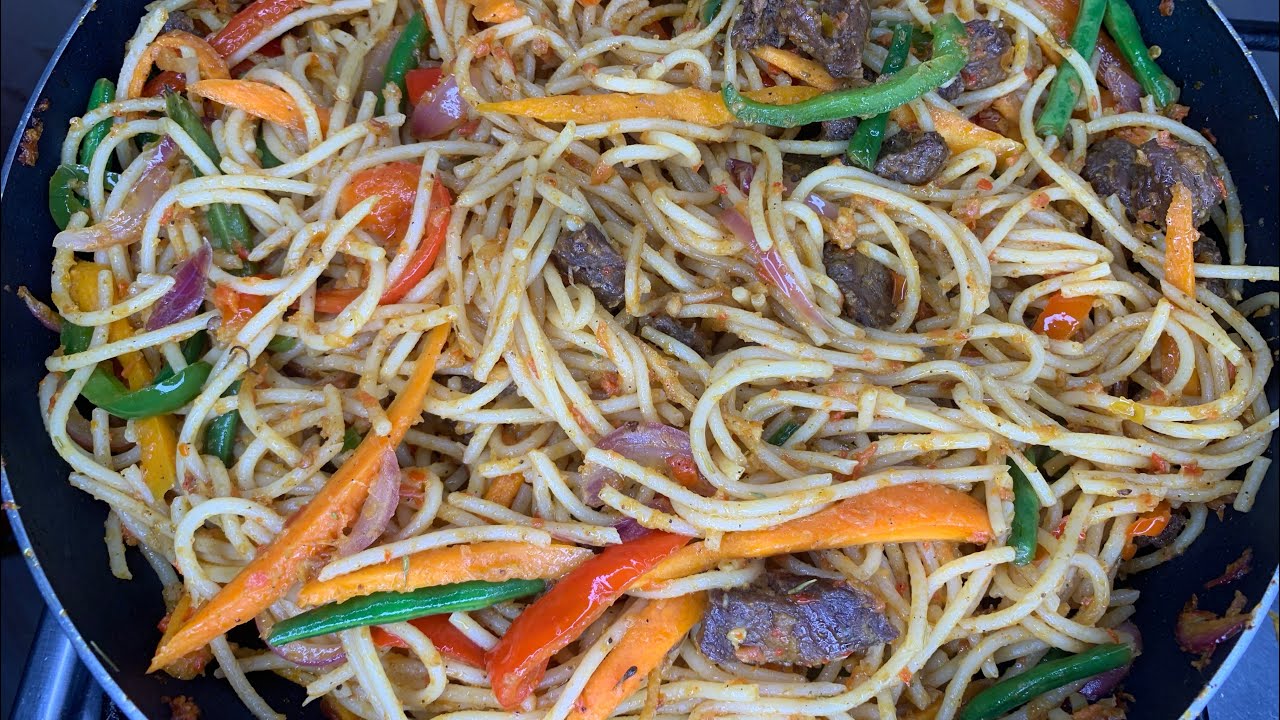 HOW TO MAKE DELICIOUS SPAGHETTI STIR FRY PASTA RECIPE A MUST TRY