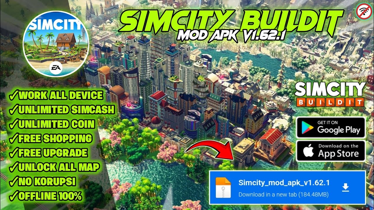 UPDATE‼️| SIMCITY BUILDIT MOD APK VERSI TERBARU V1.61.1 | UNLIMITED ...
