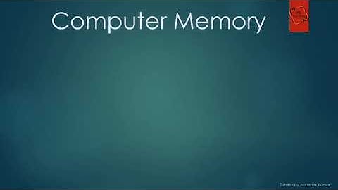 Computer Memory class 6 th lesson