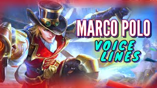 Marco Polo Voice Lines And Quotes - Dialogues Honor Of Kings - Noygen