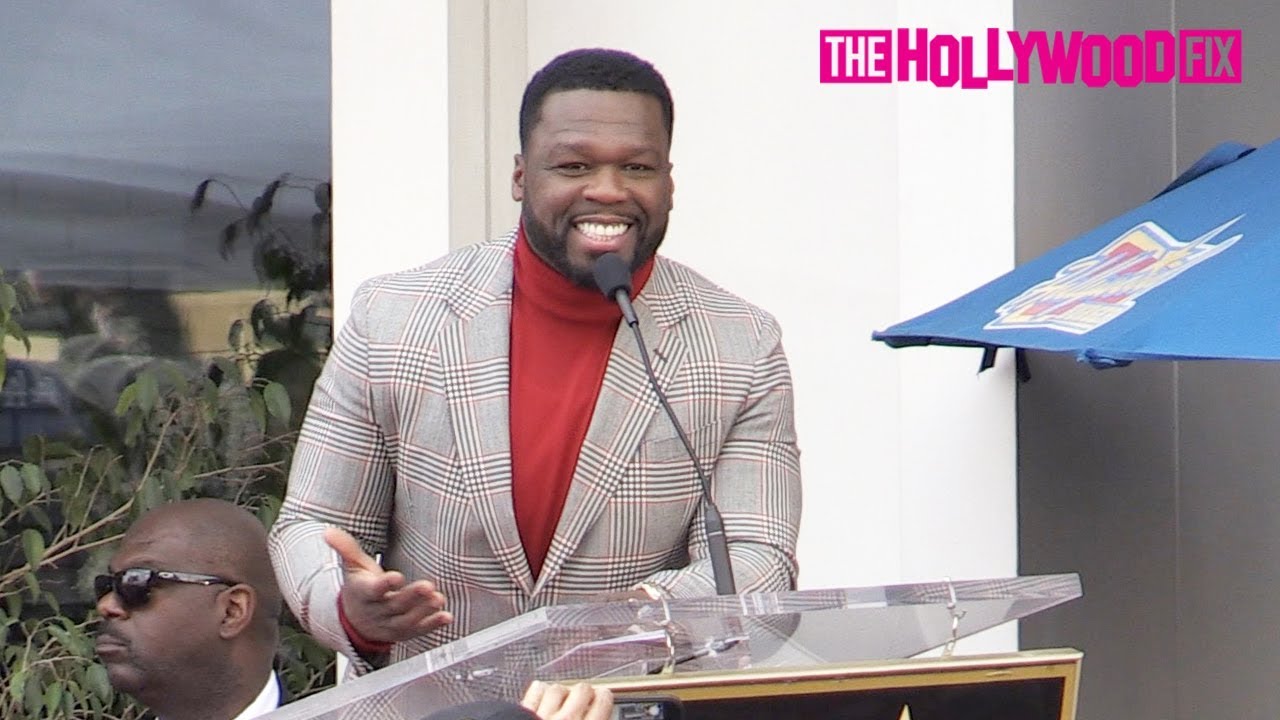 50 Cent Gives An Acceptance Award Speech At His Hollywood Walk Of Fame Ceremony 1.30.20