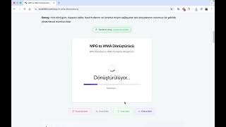MPG to WMA Dönüştürücü Ücretsiz Online | MPG Videodan WMA Windows Ses Çıkarma