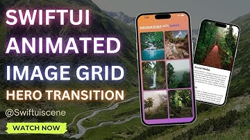 🔥 SwiftUI Animated Grid UI | Seamless Hero Transitions & Scroll Effects! 🔥