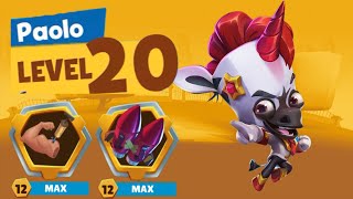Solo Paolo Maxed Level 20 | Zooba Gameplay