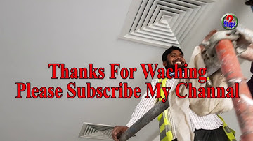 Installation of Supply Diffuser on Ceiling