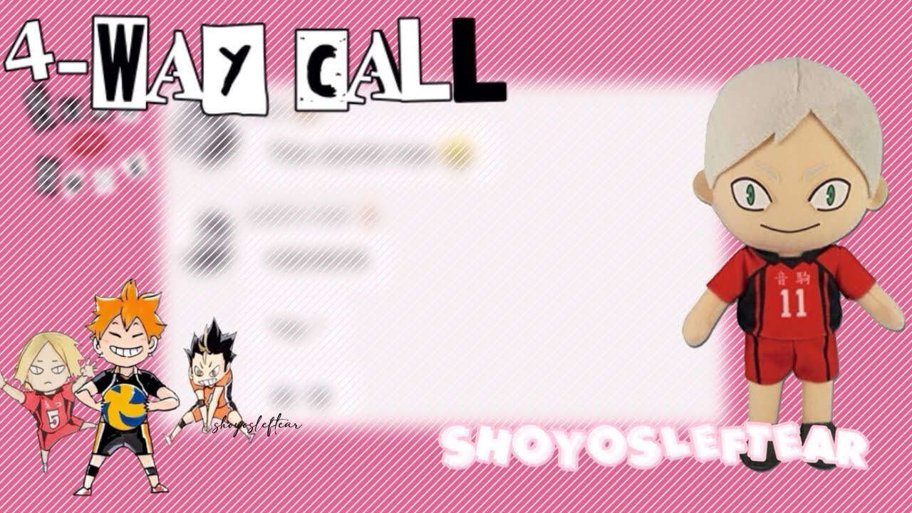 🎀 || 4 Way Call || haikyuu x mean-girls || shoyosleftear || READ DESC
