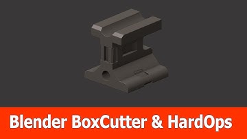 Blender Hard Surface Modeling : BoxCutter & Hardops