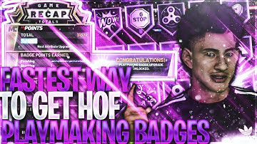 FASTEST WAY TO MAX OUT ALL YOUR PLAYMAKING BADGES .... NO GLITCH NEEDED !! NBA 2k20