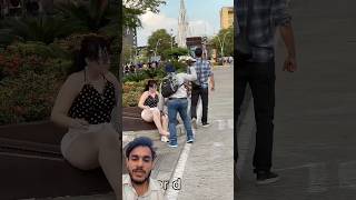 The girl’s shoes hit him 😅 #youtubeshorts #funny #reels #comedy #reaction