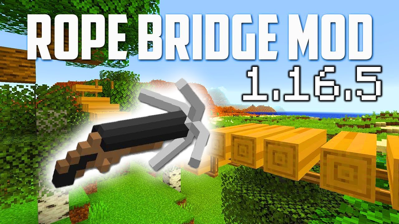 Rope Bridge Minecraft Mod Review - YouTube