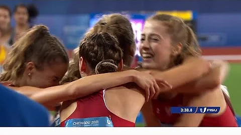 Women's 4×400m relay final, World University Athletics Championship 2023 Chengdu China - DayDayNews