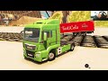 BeamNG Drive - Euro Semi Truck vs Speed Bumps