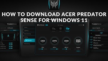 How to Download Acer Predator Sense windows 11