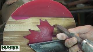 Woodturning - The Canada Day Plate