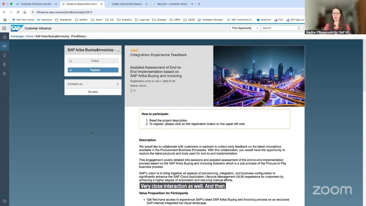 Learn How to influence SAP products throughout the product lifecycle