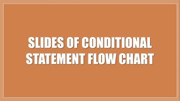 Flow Charts of Decision making or  Conditional statements slides