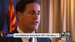 Governor Ducey reacts to President Trump's rally