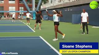 Stephens 2018 US Open practice