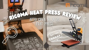 Ricoma Auto Open 16" X 20" Flat Heat Press Review | The Best Heat Press for a T-Shirt Business |