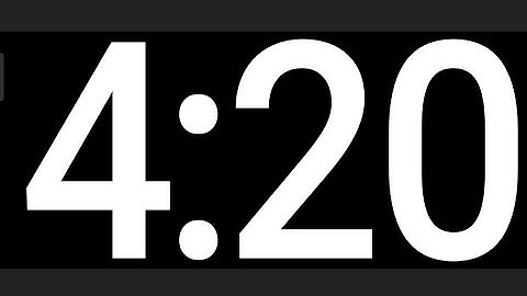 4 Minute 20 second Timer