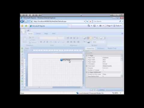 Loading Report in Web Designer - Stimulsoft Reports - [Shot on version 2012.1]