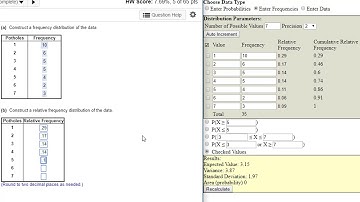 Making Frequency Tables from Data