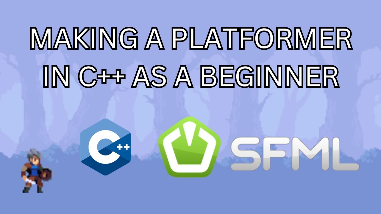 Beginner makes a platformer game in C++ - YouTube
