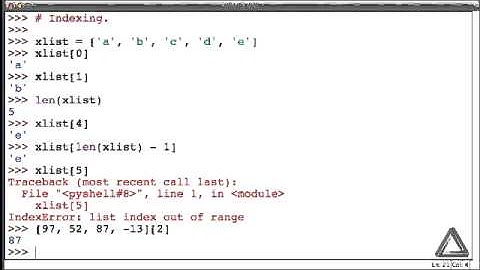 Unit 08 Video 4: Indexing
