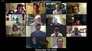 Concord Finance Committee - September 10, 2020