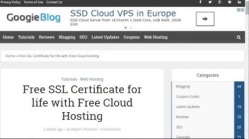 How To Get Free Unlimited Hosting With Free SSL Certificate For Life