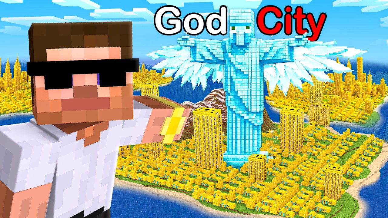 We Found Mysterious Villager God City in Minecraft..