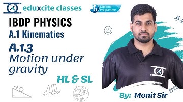 A.1 Kinematics IBDP Physics | A.1.3 Motion under gravity | Free fall | Monit Sir- Eduxcite Classes