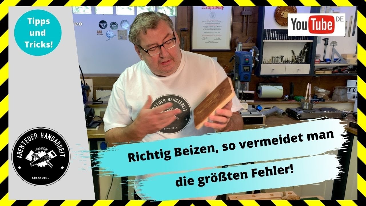 Richtig Holz Beizen, so vermeidet man die größten Fehler. 🛠😀