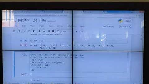 Numerical Method in Python V35 11/1/17:  interpolation