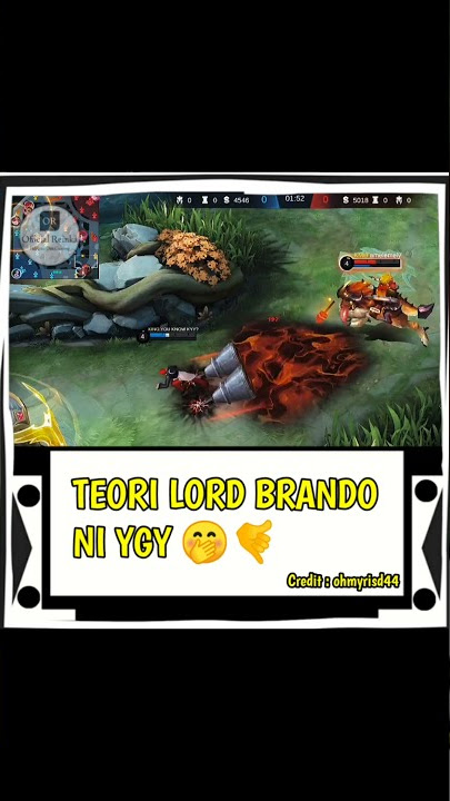 TEKNIK ANCAMAN LORD BRANDO 🤣🤙 WTF MOMENT ML | STORY WA ML