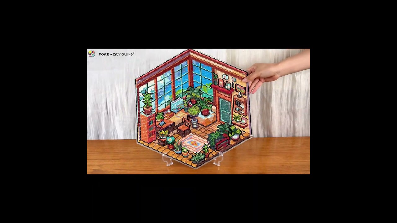 Acrylic Hexagon Diamond Painting – Forever Young®️ DIY