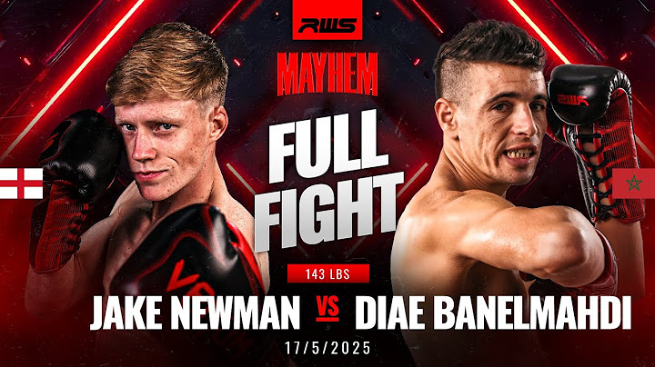 Full Fight l Jake Newman vs. Diae Banelmahdi l เจค นิวแมน vs. ดีแอร์ บาเนลมาห์ดี l RWS