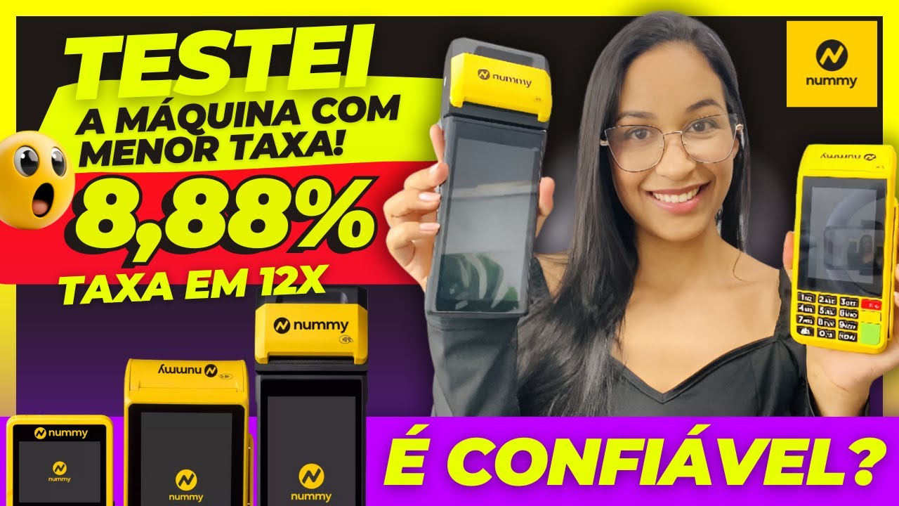 MAQUININHA NUMMY | NOVA MÁQUINA COM MENOR TAXA DO MERCADO PARA ...