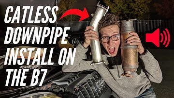 Audi A4 B7 - CATLESS DOWNPIPE INSTALL !