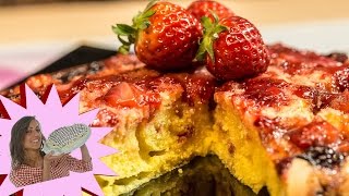 Torta Veloce alle Fragole - Torta Rovesciata in Padella