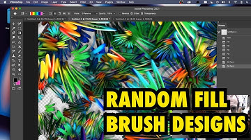 Random fills from brushes in Photoshop tutorial / how to