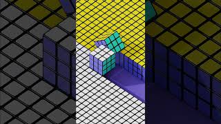 Rubiks Rolling 2 ❤️❤️ #rubikscube #animation #loop