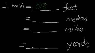 Conversion-inch to feet,meters,miles,yards